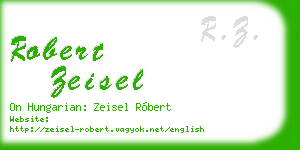 robert zeisel business card
